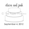 Custom Wedding Rubber Stamp: "Claire + Josh" Custom Wedding Rubber Stamp: "Claire + Josh"